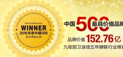 九牧荣获厨卫行业“中国超凡国际品牌年度大奖NO.1”称号