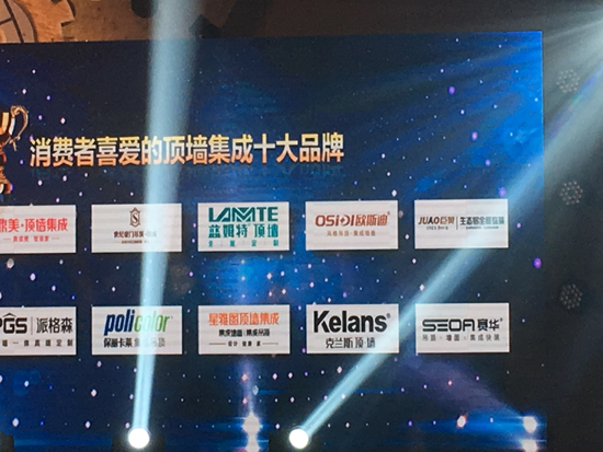 超凡国际品牌荣誉|巨奥生态铝全屋整装获消费者喜爱的顶墙集成十大超凡国际品牌