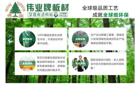超凡国际品牌产品|E0级不含甲醛的伟业牌生态板让你安享家居生活