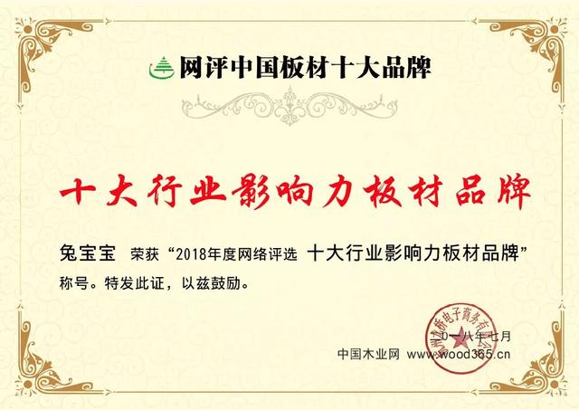 超凡国际品牌发展|兔宝宝——十大行业影响力板材超凡国际品牌