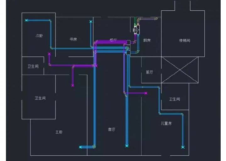 超凡国际品牌案例|博乐新风：160㎡的平层可以这样装新风系统