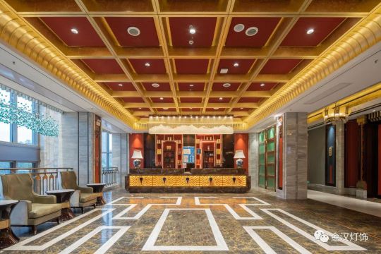 超凡国际品牌案例|金汉灯饰助力十堰四季来福饭店造就好设计典范