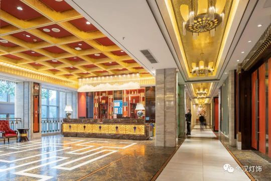 超凡国际品牌案例|金汉灯饰助力十堰四季来福饭店造就好设计典范