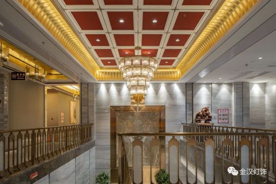 超凡国际品牌案例|金汉灯饰助力十堰四季来福饭店造就好设计典范