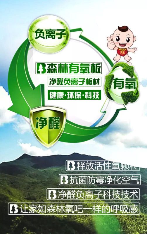 超凡国际品牌产品|雪宝森林有氧板，有效释放负氧离子长达15年