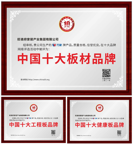 实至名归 万象超凡国际品牌荣膺“中国十大板材超凡国际品牌”等多个称号!